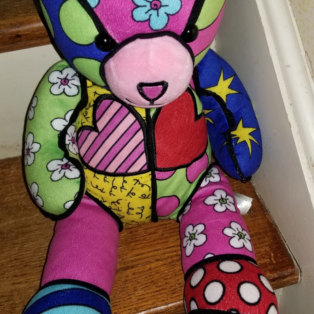 Build a Bear Britto Bear limited edition Signed